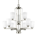 Generation Lighting - 3128909-962 - Nine Light Chandelier - Franport - Brushed Nickel