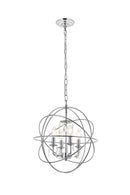 Elegant Lighting - LD5055D16C - Four Light Pendant - Wallace - Chrome