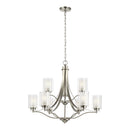 Nine Light Chandelier<br /><span style="color:#4AB0CE;">Entrega: 4-10 dias en USA</span><br /><span style="color:#4AB0CE;font-size:60%;">PREGUNTE POR ENTREGA EN PANAMA</span><br />Collection: Elmwood Park<br />Finish: Brushed Nickel