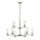 Visual Comfort Studio - 3190309-962 - Nine Light Chandelier - Zire - Brushed Nickel