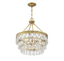 Savoy House - 7-8700-4-322 - Four Light Pendant - Windham - Warm Brass