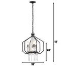 Varaluz - 270P04OX - Four Light Pendant - Barcelona - Onyx