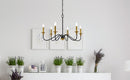 Elegant Lighting - LD5056D30BRB - Six Light Chandelier - Rohan - brass