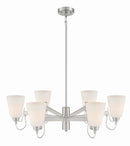 Minka-Lavery - 3996-84 - Six Light Chandelier - Beckonridge - Brushed Nickel