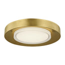 LED Flush Mount<br /><span style="color:#4AB0CE;">Entrega: 13-14 semanas en USA</span><br /><span style="color:#4AB0CE;font-size:60%;">PREGUNTE POR ENTREGA EN PANAMA</span><br />Collection: Hilo<br />Finish: Natural Brass