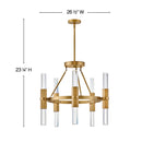 Fredrick Ramond - FR30604HBR - LED Chandelier - Cecily - Heritage Brass