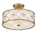 Four Light Semi-Flush Mount<br /><span style="color:#4AB0CE;">Entrega: 4-10 dias en USA</span><br /><span style="color:#4AB0CE;font-size:60%;">PREGUNTE POR ENTREGA EN PANAMA</span><br />Collection: Reid<br />Finish: Warm Brass