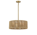 Four Light Pendant<br /><span style="color:#4AB0CE;">Entrega: 4-5 semanas en USA</span><br /><span style="color:#4AB0CE;font-size:60%;">PREGUNTE POR ENTREGA EN PANAMA</span><br />Collection: Ashe<br />Finish: Warm Brass and Rope