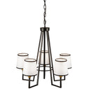 Five Light Chandelier<br /><span style="color:#4AB0CE;">Entrega: 4-10 dias en USA</span><br /><span style="color:#4AB0CE;font-size:60%;">PREGUNTE POR ENTREGA EN PANAMA</span><br />Collection: Coco<br />Finish: Gold, Black