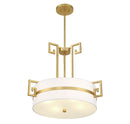 Four Light Pendant<br /><span style="color:#4AB0CE;">Entrega: 4-10 dias en USA</span><br /><span style="color:#4AB0CE;font-size:60%;">PREGUNTE POR ENTREGA EN PANAMA</span><br />Collection: Quatrain<br />Finish: True Gold