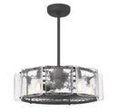 LED Fan D'Lier<br /><span style="color:#4AB0CE;">Entrega: 4-10 dias en USA</span><br /><span style="color:#4AB0CE;font-size:60%;">PREGUNTE POR ENTREGA EN PANAMA</span><br />Collection: Genry<br />Finish: Matte Black