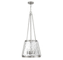 Four Light Pendant<br /><span style="color:#4AB0CE;">Entrega: 6-7 semanas en USA</span><br /><span style="color:#4AB0CE;font-size:60%;">PREGUNTE POR ENTREGA EN PANAMA</span><br />Collection: Crawford<br />Finish: Satin Nickel