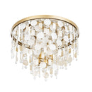 Four Light Semi-Flush Mount<br /><span style="color:#4AB0CE;">Entrega: 12-13 semanas en USA</span><br /><span style="color:#4AB0CE;font-size:60%;">PREGUNTE POR ENTREGA EN PANAMA</span><br />Collection: Kalani<br />Finish: French Gold