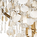Four Light Semi-Flush Mount<br /><span style="color:#4AB0CE;">Entrega: 12-13 semanas en USA</span><br /><span style="color:#4AB0CE;font-size:60%;">PREGUNTE POR ENTREGA EN PANAMA</span><br />Collection: Kalani<br />Finish: French Gold