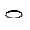 LED Flush Mount<br /><span style="color:#4AB0CE;">Entrega: 4-10 dias en USA</span><br /><span style="color:#4AB0CE;font-size:60%;">PREGUNTE POR ENTREGA EN PANAMA</span><br />Collection: Hampton<br />Finish: Black