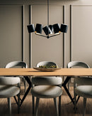 Six Light Chandelier<br /><span style="color:#4AB0CE;">Entrega: 4-10 dias en USA</span><br /><span style="color:#4AB0CE;font-size:60%;">PREGUNTE POR ENTREGA EN PANAMA</span><br />Collection: Keiko<br />Finish: Black