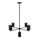 Five Light Chandelier<br /><span style="color:#4AB0CE;">Entrega: 4-10 dias en USA</span><br /><span style="color:#4AB0CE;font-size:60%;">PREGUNTE POR ENTREGA EN PANAMA</span><br />Collection: Nola<br />Finish: Black