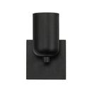 One Light Wall Sconce<br /><span style="color:#4AB0CE;">Entrega: 4-10 dias en USA</span><br /><span style="color:#4AB0CE;font-size:60%;">PREGUNTE POR ENTREGA EN PANAMA</span><br />Collection: Nola<br />Finish: Black