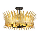 Four Light Semi-Flush Mount<br /><span style="color:#4AB0CE;">Entrega: 4-10 dias en USA</span><br /><span style="color:#4AB0CE;font-size:60%;">PREGUNTE POR ENTREGA EN PANAMA</span><br />Collection: Ensley<br />Finish: True Gold