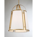 Savoy House - 7-6304-4-322 - Four Light Pendant - Chartwell - Warm Brass