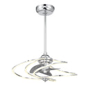 LED Fan D'Lier<br /><span style="color:#4AB0CE;">Entrega: 4-10 dias en USA</span><br /><span style="color:#4AB0CE;font-size:60%;">PREGUNTE POR ENTREGA EN PANAMA</span><br />Collection: Hydra<br />Finish: Polished Chrome