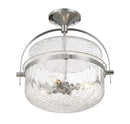 Savoy House - 6-4723-4-11 - Four Light Convertible Semi-Flush/Pendant - Denmar - Polished Chrome