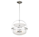Four Light Convertible Semi-Flush/Pendant<br /><span style="color:#4AB0CE;">Entrega: 4-10 dias en USA</span><br /><span style="color:#4AB0CE;font-size:60%;">PREGUNTE POR ENTREGA EN PANAMA</span><br />Collection: Denmar<br />Finish: Polished Chrome