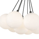 LED Chandelier<br /><span style="color:#4AB0CE;">Entrega: 4-10 dias en USA</span><br /><span style="color:#4AB0CE;font-size:60%;">PREGUNTE POR ENTREGA EN PANAMA</span><br />Collection: Bolla<br />Finish: Black/Opal Glass