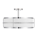 Four Light Semi-Flush Mount<br /><span style="color:#4AB0CE;">Entrega: 4-10 dias en USA</span><br /><span style="color:#4AB0CE;font-size:60%;">PREGUNTE POR ENTREGA EN PANAMA</span><br />Collection: Chauncey<br />Finish: Chrome