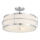 Four Light Semi-Flush Mount<br /><span style="color:#4AB0CE;">Entrega: 4-10 dias en USA</span><br /><span style="color:#4AB0CE;font-size:60%;">PREGUNTE POR ENTREGA EN PANAMA</span><br />Collection: Chauncey<br />Finish: Chrome