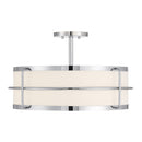 Four Light Semi-Flush Mount<br /><span style="color:#4AB0CE;">Entrega: 4-10 dias en USA</span><br /><span style="color:#4AB0CE;font-size:60%;">PREGUNTE POR ENTREGA EN PANAMA</span><br />Collection: Chauncey<br />Finish: Chrome
