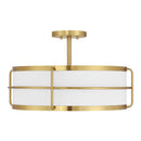 Four Light Semi-Flush Mount<br /><span style="color:#4AB0CE;">Entrega: 2-3 semanas en USA</span><br /><span style="color:#4AB0CE;font-size:60%;">PREGUNTE POR ENTREGA EN PANAMA</span><br />Collection: Chauncey<br />Finish: Warm Brass