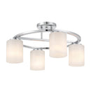 Four Light Semi-Flush Mount<br /><span style="color:#4AB0CE;">Entrega: 4-10 dias en USA</span><br /><span style="color:#4AB0CE;font-size:60%;">PREGUNTE POR ENTREGA EN PANAMA</span><br />Collection: Herron<br />Finish: Chrome