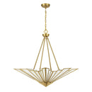 Four Light Pendant<br /><span style="color:#4AB0CE;">Entrega: 4-10 dias en USA</span><br /><span style="color:#4AB0CE;font-size:60%;">PREGUNTE POR ENTREGA EN PANAMA</span><br />Collection: Rivage<br />Finish: Warm Brass