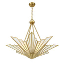 Four Light Pendant<br /><span style="color:#4AB0CE;">Entrega: 4-10 dias en USA</span><br /><span style="color:#4AB0CE;font-size:60%;">PREGUNTE POR ENTREGA EN PANAMA</span><br />Collection: Rivage<br />Finish: Warm Brass