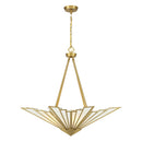 Four Light Pendant<br /><span style="color:#4AB0CE;">Entrega: 4-10 dias en USA</span><br /><span style="color:#4AB0CE;font-size:60%;">PREGUNTE POR ENTREGA EN PANAMA</span><br />Collection: Rivage<br />Finish: Warm Brass