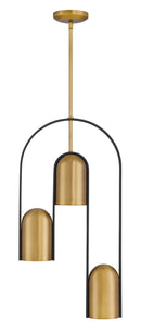 Three Light Pendant<br /><span style="color:#4AB0CE;">Entrega: 4-10 dias en USA</span><br /><span style="color:#4AB0CE;font-size:60%;">PREGUNTE POR ENTREGA EN PANAMA</span><br />Collection: Cane<br />Finish: Legacy Brass