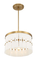 Three Light Convertible Semi-Flush<br /><span style="color:#4AB0CE;">Entrega: 4-10 dias en USA</span><br /><span style="color:#4AB0CE;font-size:60%;">PREGUNTE POR ENTREGA EN PANAMA</span><br />Collection: Coronelle<br />Finish: Legacy Brass