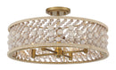 Four Light Semi Flush Mount<br /><span style="color:#4AB0CE;">Entrega: 4-5 semanas en USA</span><br /><span style="color:#4AB0CE;font-size:60%;">PREGUNTE POR ENTREGA EN PANAMA</span><br />Collection: Horsmore<br />Finish: Painted Legacy Brass
