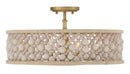 Four Light Semi Flush Mount<br /><span style="color:#4AB0CE;">Entrega: 4-5 semanas en USA</span><br /><span style="color:#4AB0CE;font-size:60%;">PREGUNTE POR ENTREGA EN PANAMA</span><br />Collection: Horsmore<br />Finish: Painted Legacy Brass