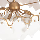Kalco - 525145MG - Four Light Semi Flush Mount - MANTA - Modern Gold