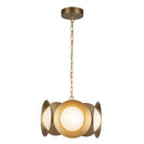 LED Chandelier<br /><span style="color:#4AB0CE;">Entrega: 4-10 dias en USA</span><br /><span style="color:#4AB0CE;font-size:60%;">PREGUNTE POR ENTREGA EN PANAMA</span><br />Collection: Cleo<br />Finish: Brushed Gold/Opal Glass