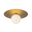 LED Flush Mount<br /><span style="color:#4AB0CE;">Entrega: 4-10 dias en USA</span><br /><span style="color:#4AB0CE;font-size:60%;">PREGUNTE POR ENTREGA EN PANAMA</span><br />Collection: Elixir<br />Finish: Brushed Gold