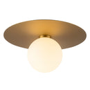 LED Flush Mount<br /><span style="color:#4AB0CE;">Entrega: 4-10 dias en USA</span><br /><span style="color:#4AB0CE;font-size:60%;">PREGUNTE POR ENTREGA EN PANAMA</span><br />Collection: Elixir<br />Finish: Brushed Gold
