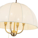 Four Light Pendant<br /><span style="color:#4AB0CE;">Entrega: 4-10 dias en USA</span><br /><span style="color:#4AB0CE;font-size:60%;">PREGUNTE POR ENTREGA EN PANAMA</span><br />Collection: Crosby<br />Finish: Brushed Gold