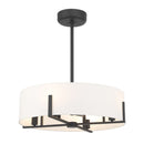 LED Fan D'Lier<br /><span style="color:#4AB0CE;">Entrega: 4-10 dias en USA</span><br /><span style="color:#4AB0CE;font-size:60%;">PREGUNTE POR ENTREGA EN PANAMA</span><br />Collection: Mansell<br />Finish: Matte Black