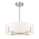 LED Fan D'Lier<br /><span style="color:#4AB0CE;">Entrega: 4-10 dias en USA</span><br /><span style="color:#4AB0CE;font-size:60%;">PREGUNTE POR ENTREGA EN PANAMA</span><br />Collection: Mansell<br />Finish: Satin Nickel