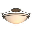 Hubbardton Forge - 124412-SKT-20-GG0047 - Two Light Semi-Flush Mount - Tryne - Natural Iron