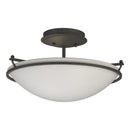 Hubbardton Forge - 124302-SKT-20-GG0047 - Two Light Semi-Flush Mount - Simple Lines - Natural Iron