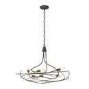 Hubbardton Forge - 101620-SKT-07 - Six Light Chandelier - Wisp - Dark Smoke